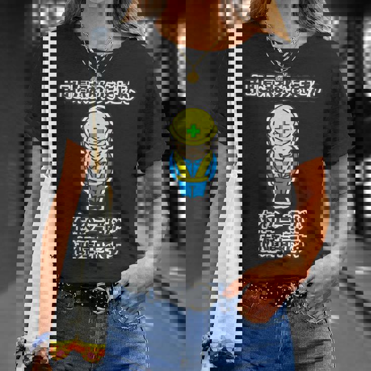 申し訳ありません 体の一部が故障中です《工事看板風》パロディ【変なデザイン屋さん】怪我 ケガ 面白い Tシャツ 彼女への贈り物