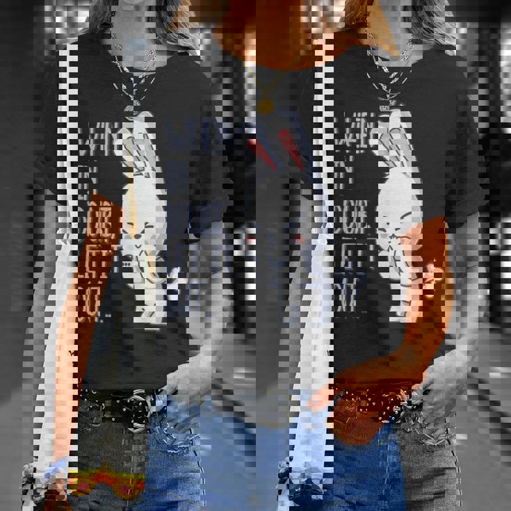 疑わしいとき おなら 出す おもしろい おなら かわいい ウサギ おなら Tシャツ 彼女への贈り物