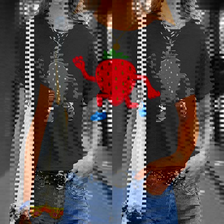 皮肉なイチゴランニングマラソン趣味のランナー Tシャツ 彼女への贈り物