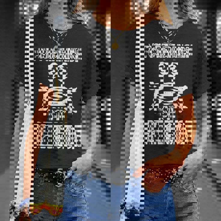 空飛ぶスパゲッティモンスター Fsm パスタファリアニズム イズ マイ リジョン Tシャツ 彼女への贈り物