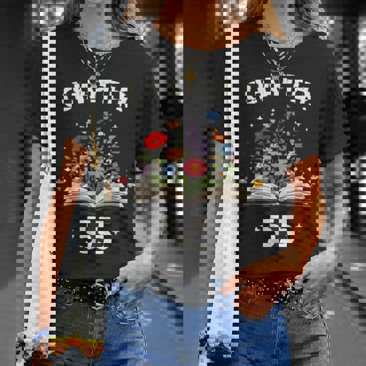 第55章 55歳 誕生日 お祝い 花本 Tシャツ 彼女への贈り物