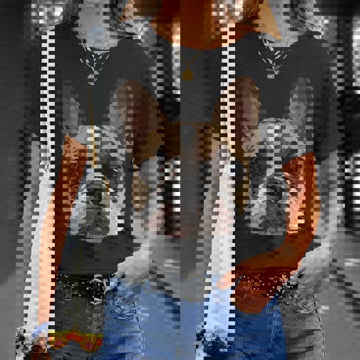 芸術的なフレンチドッグ愛好家フレンチブルドッグ Tシャツ 彼女への贈り物