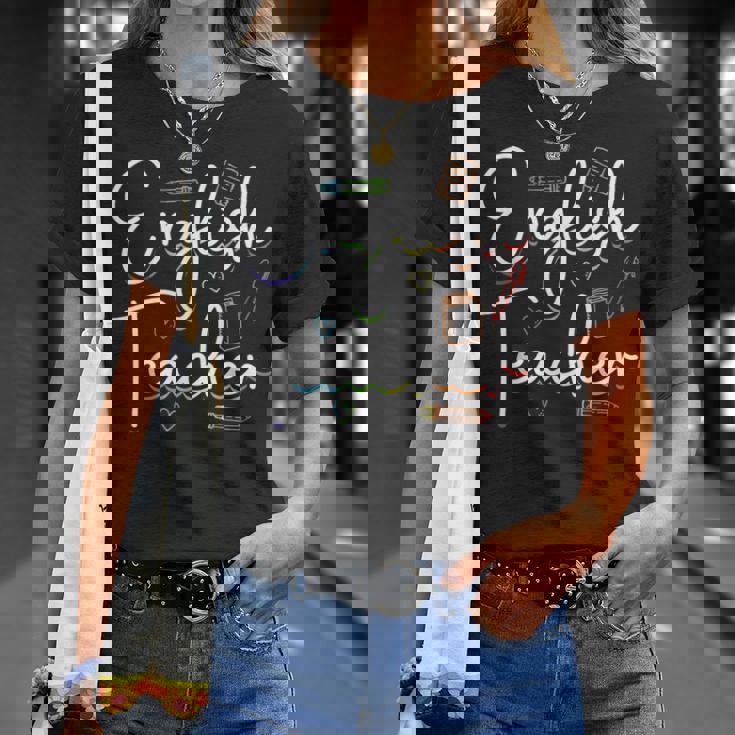 英語教師 文法 クラス 男性 女性 教員 英語教師 Tシャツ 彼女への贈り物