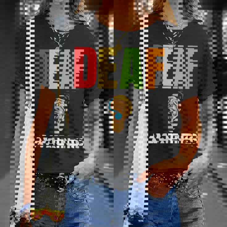 補聴器 耳障がいサポート 聴覚障害者への意識 長袖tシャツ Tシャツ 彼女への贈り物