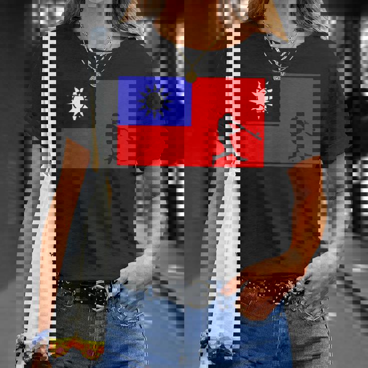 野球リーグ台湾国旗 アジア代表選手 Tシャツ 彼女への贈り物