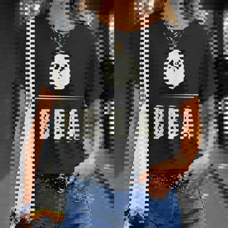 面白い 「Bba」おもしろギャグ-ジョーク 漢字 ばばあ 文字入り Tシャツ 彼女への贈り物