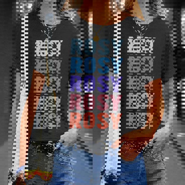 面白いギフト名 Rosy パーソナライズ 名前 Tシャツ 彼女への贈り物