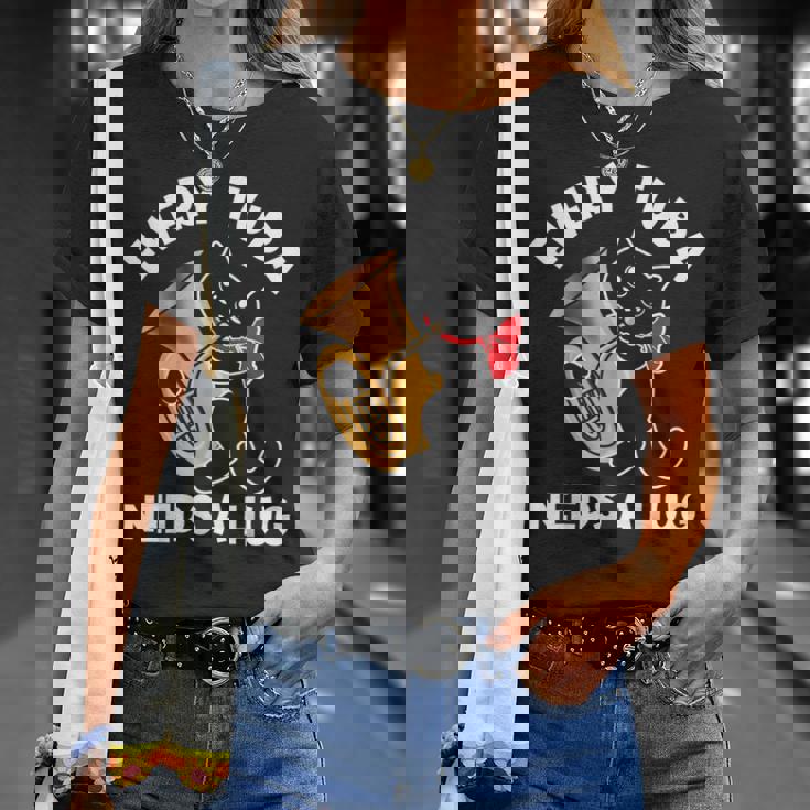 面白いチューバプレーヤー Tシャツ 彼女への贈り物