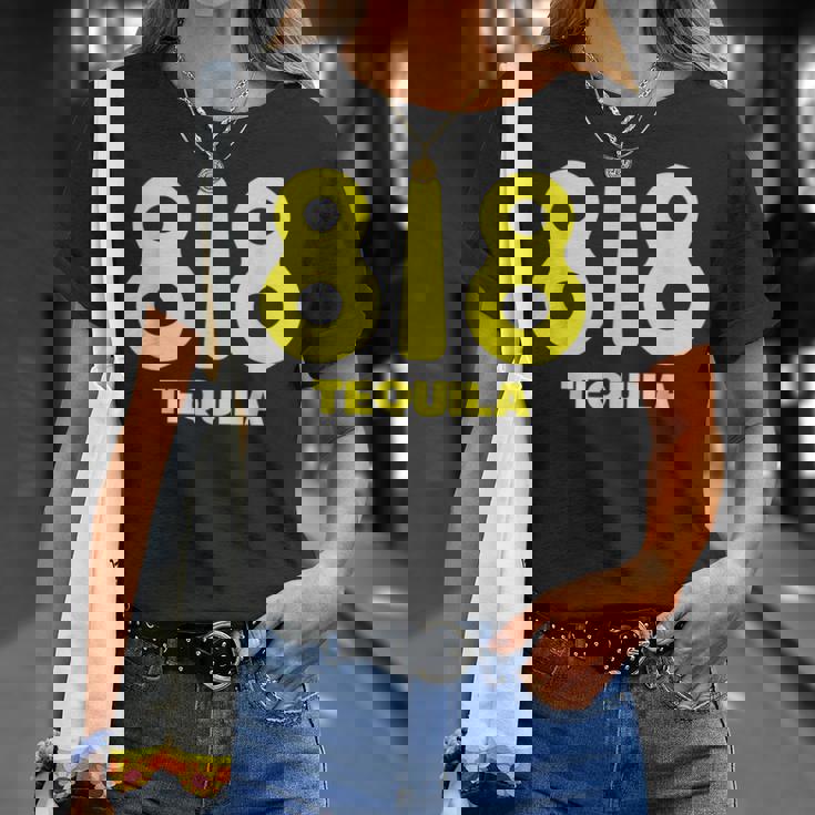 面白いドリンクデザイン 818 チームテキーラワインラバー Tシャツ 彼女への贈り物