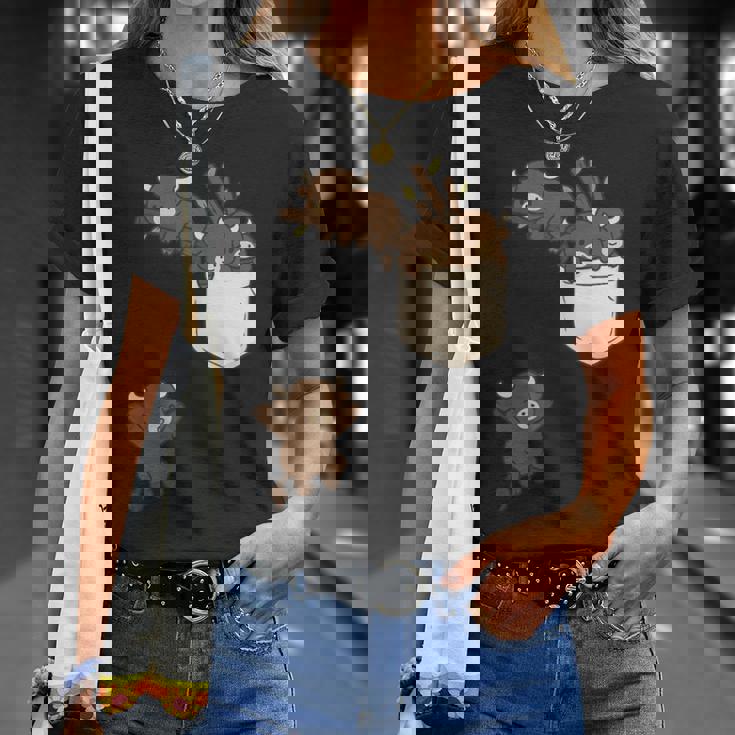 面白いバッファローバイソンかわいい遊び。 Tシャツ 彼女への贈り物