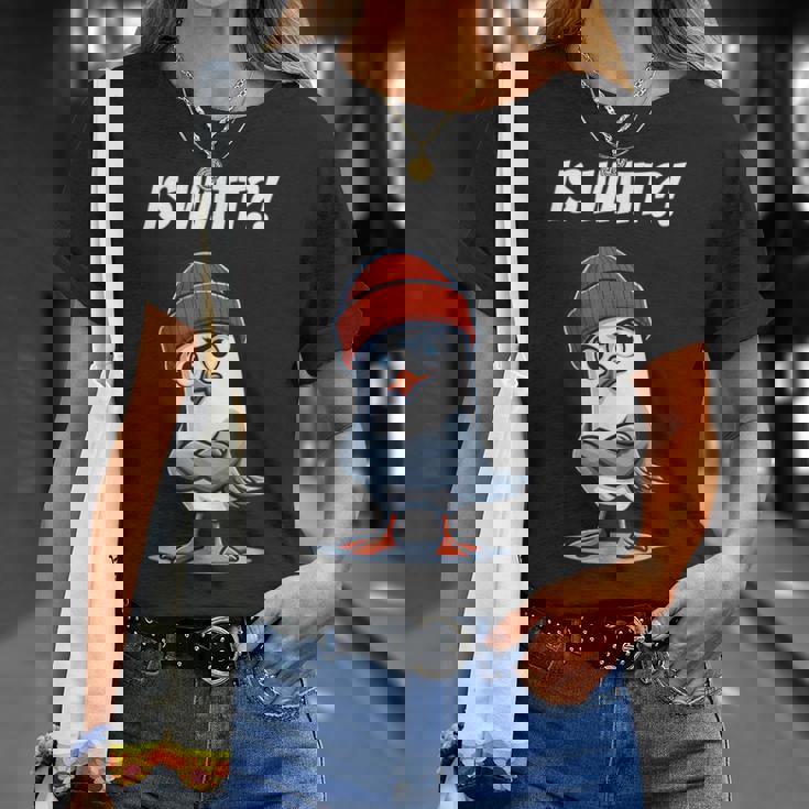 面白い北海のカモメはワット低ドイツ語オストフリースラントと言っています。 Tシャツ 彼女への贈り物