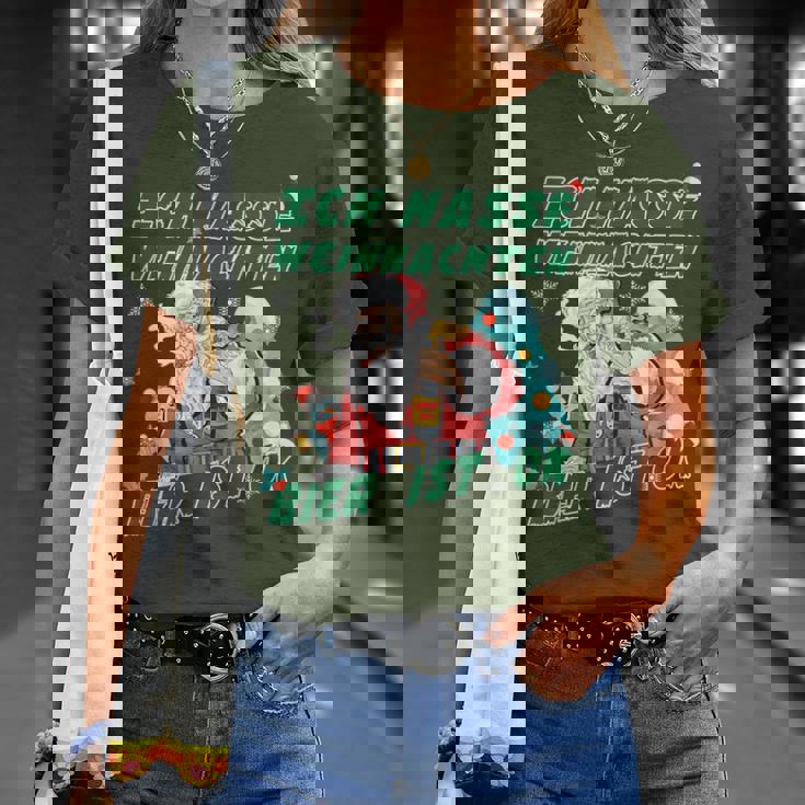 Lustiges I Hate Christmas Ich Hasse Weihnachten Bier Ist Ok T-Shirt Geschenke für Sie