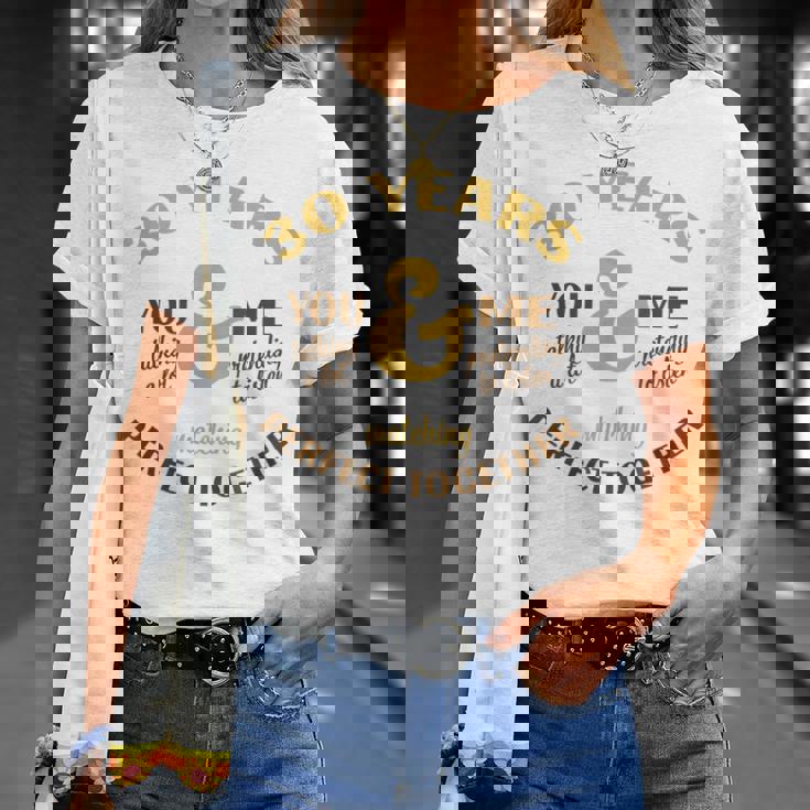 30年 一緒に完成 30周年 おそろい カップル Tシャツ 彼女への贈り物