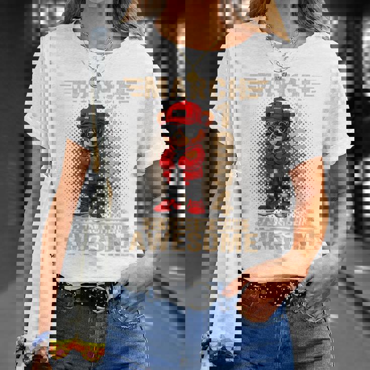 3月 72歳の誕生日 男性 女性 1954年 素晴らしいテディベア Tシャツ 彼女への贈り物