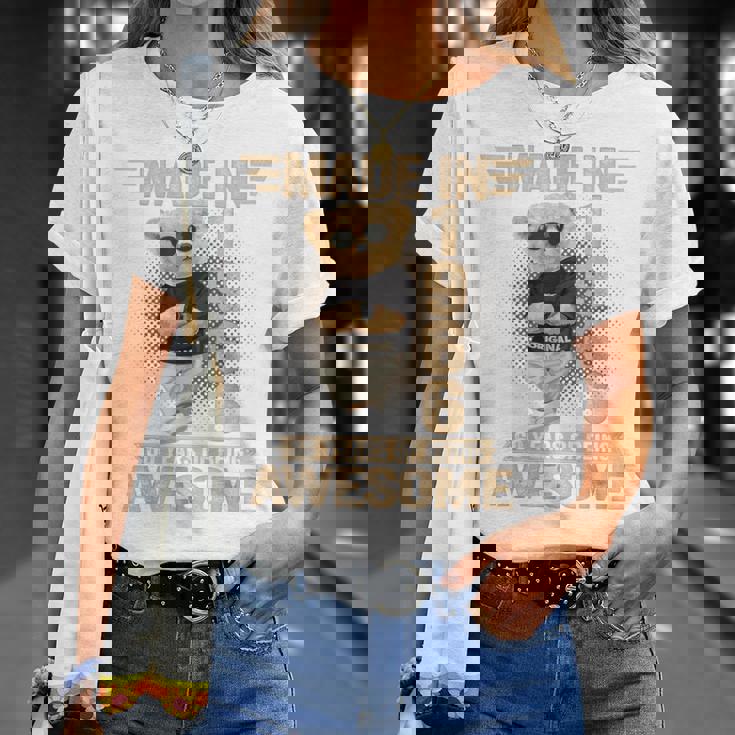 60歳 Made In 1966 テディベア 60歳 誕生日 男性 女性 Tシャツ 彼女への贈り物