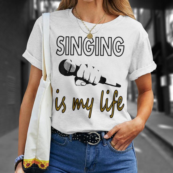 Cantante Cantante De Música Músico De Cantante Idea De Regalo Camiseta unisex Regalos para ella