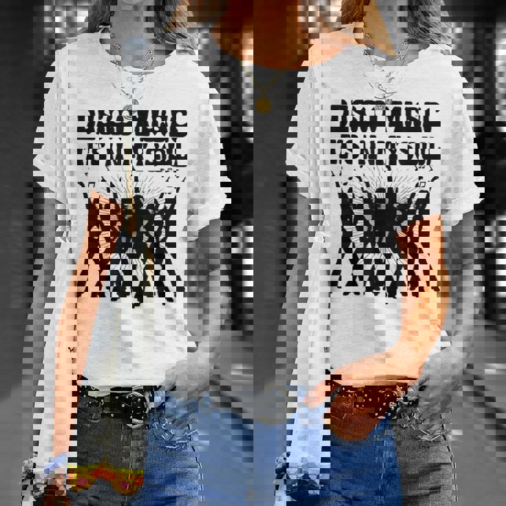 Disco Music It's In Myoul ヴィンテージ 70年代 ダンシング レトロダンス Tシャツ 彼女への贈り物