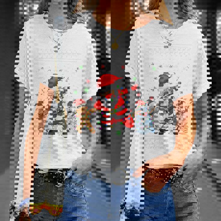 Dabbinganta Christmas おかしいdabサンタクロースクリスマス Tシャツ 彼女への贈り物