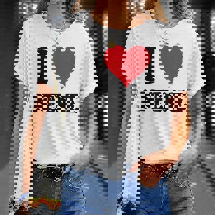 I Heart Nene 名 I Love パーソナライズ Tシャツ 彼女への贈り物