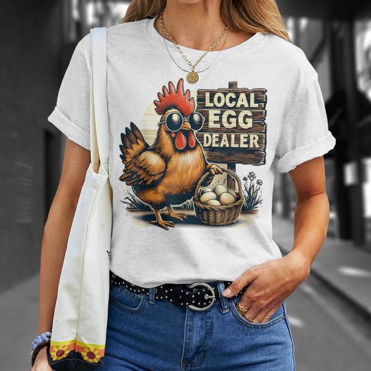 Local Egg Dealer Chicken Farmer Farm Chicken T-Shirt Gifts for Her