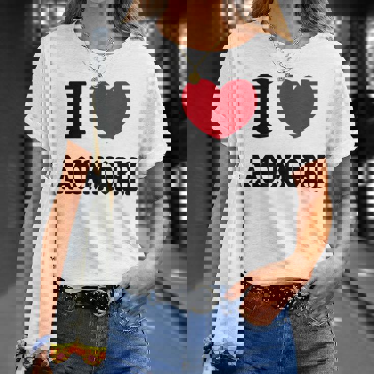 I Love Aomori 青森が大好き Tシャツ 彼女への贈り物