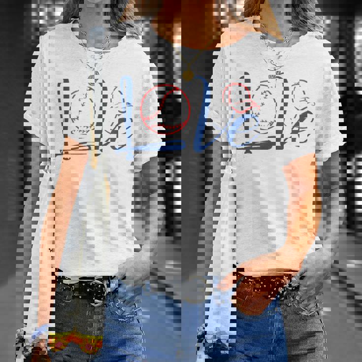 Love Baseball 野球 ギャク パロディ 名言 ジョーク Tシャツ 彼女への贈り物