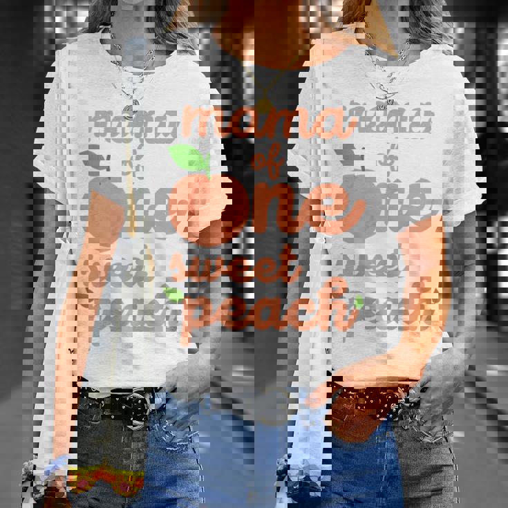 Mama Mom First Birthday One Sweet Peach Bday Family Matching T-Shirt Gifts for Her Mama Mom First Birthday One Sweet Peach Bday Family Matching T-Shirt Gifts for Her