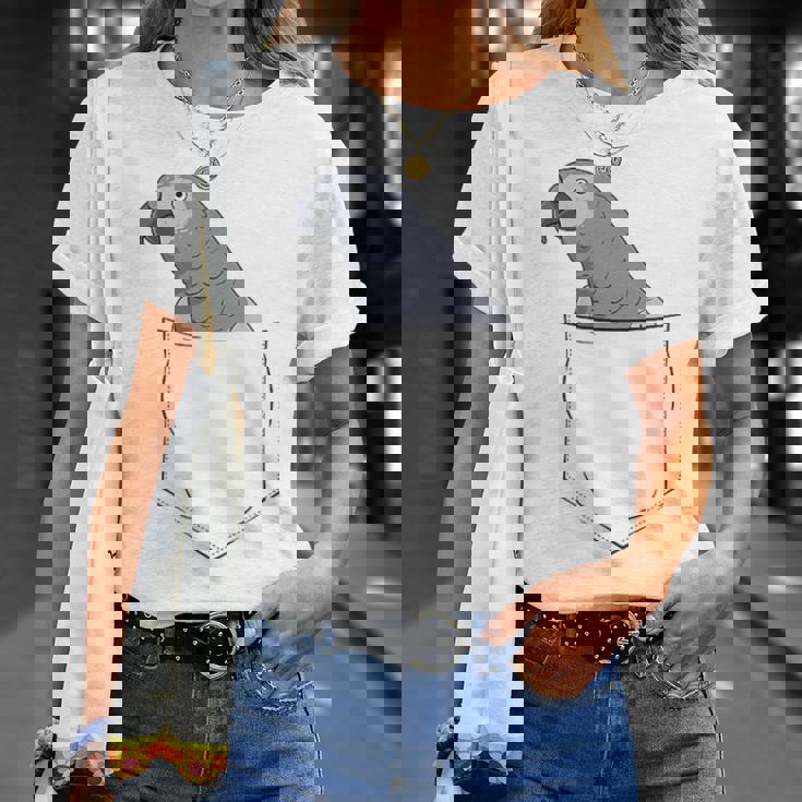 Oiseau Gris Du Gabon Dans Leac T-Shirt Cadeaux pour elle