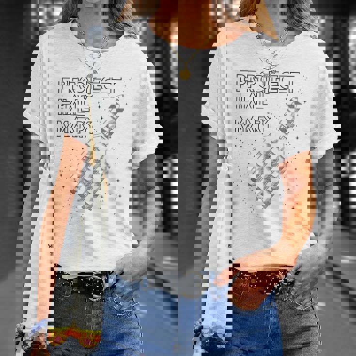 Project Hail Mary 宇宙ロケット船 Tシャツ 彼女への贈り物