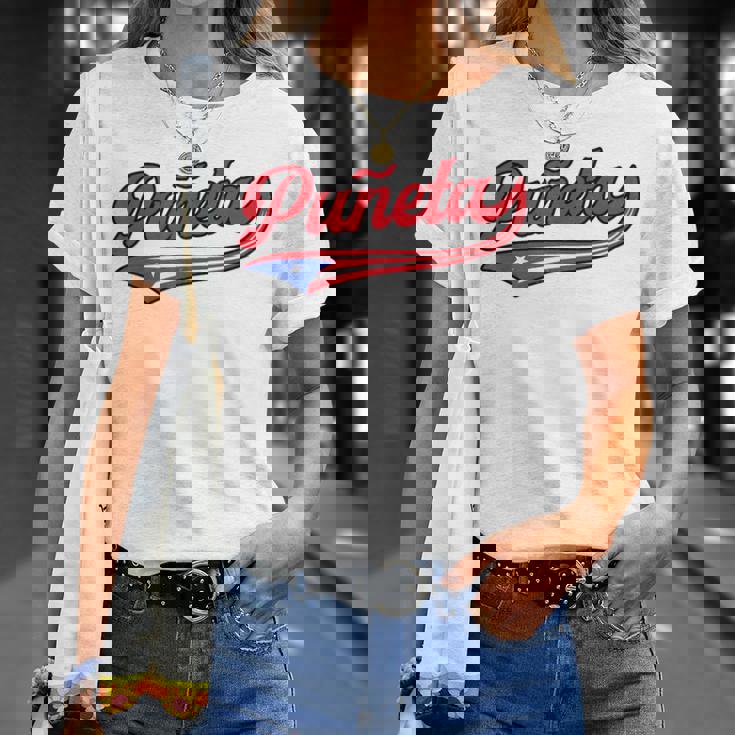 Puñeta プエルトリコ プエルトリコ 国旗 面白い 男性 女性 言葉 Tシャツ 彼女への贈り物