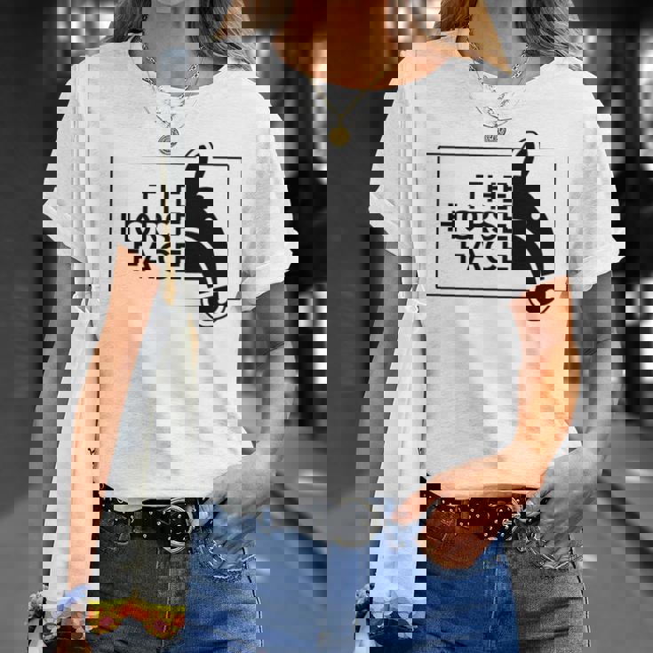 【バックプリント・背中側】ザ・ホース・フェイス The Horse Face 午年 馬 2026 パロディ 長袖tシャツ Tシャツ 彼女への贈り物