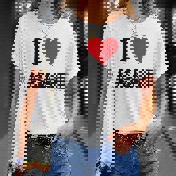 アイハート アサヒジャパン ラブ日本土産アイテム Tシャツ 彼女への贈り物