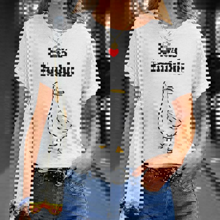 アイ・ラブ・ホノルル Tシャツ 彼女への贈り物