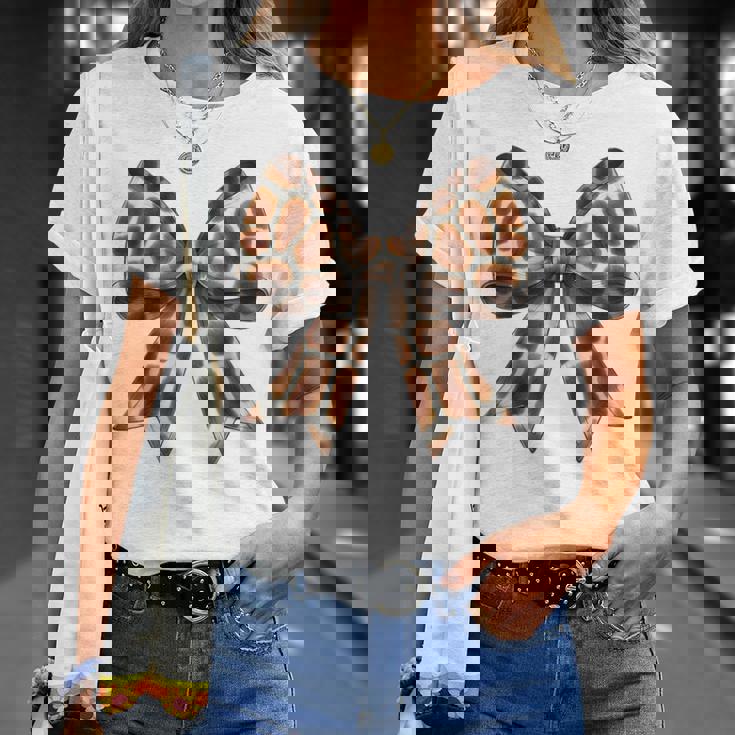 コケット リボン キリン プリント 女の子 ママ 母の日 Tシャツ 彼女への贈り物