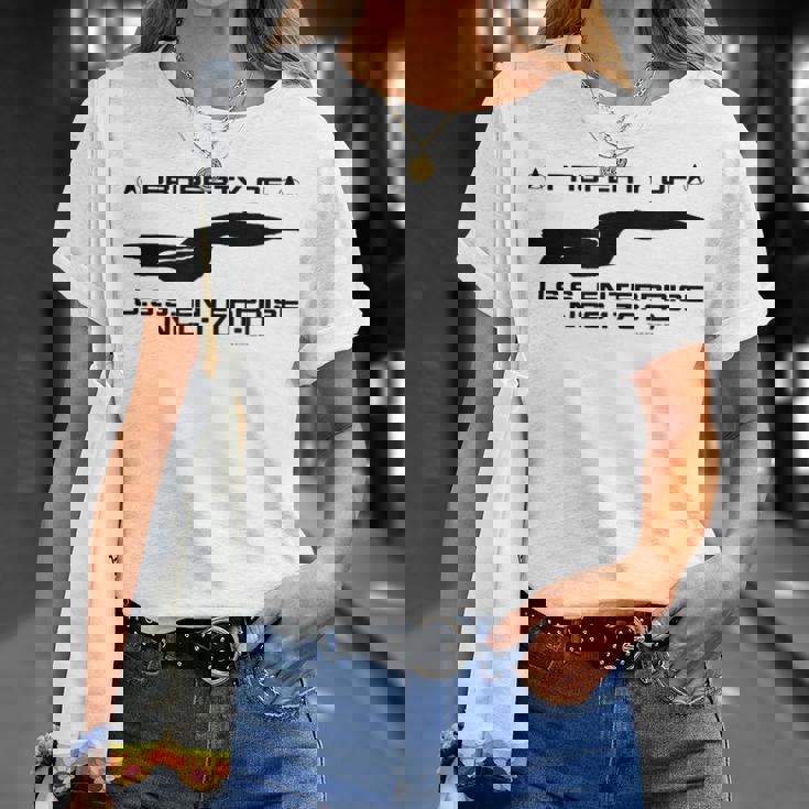 スタートレック 次世代uSSエンタープライズプロファイル Tシャツ 彼女への贈り物