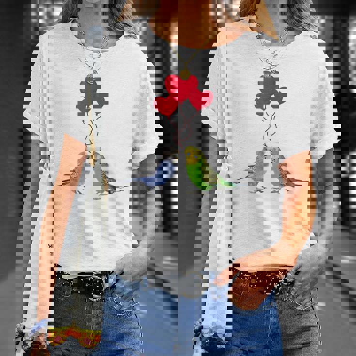 セキセイインコ、面白い鳥、楽しい、セキセイインコ Tシャツ 彼女への贈り物