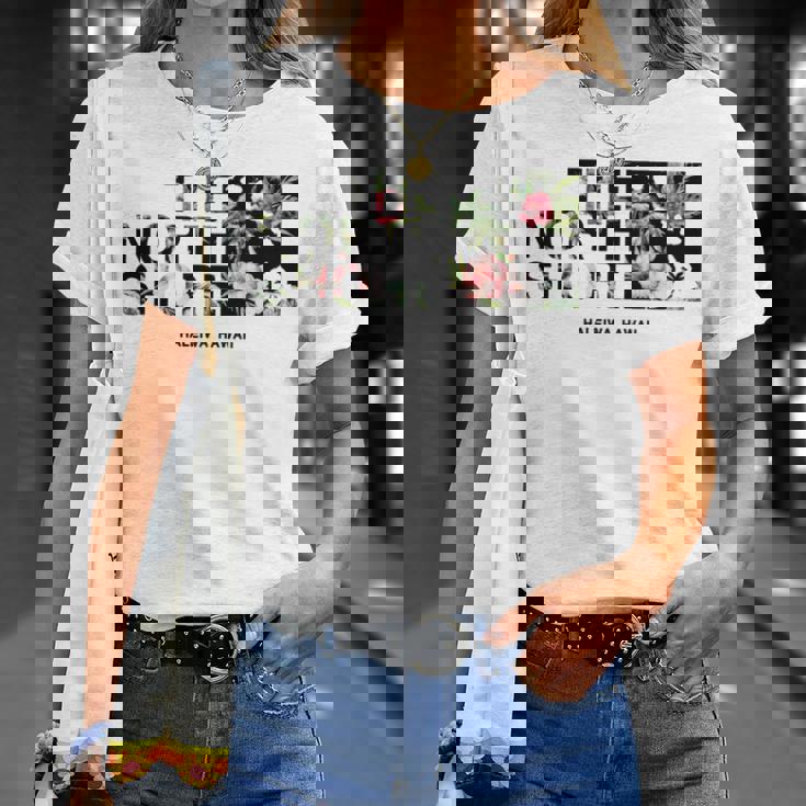 ハワイ ヴィンテージスタイル ノースショア ハレイワ ヤシの木 長袖tシャツ Tシャツ 彼女への贈り物