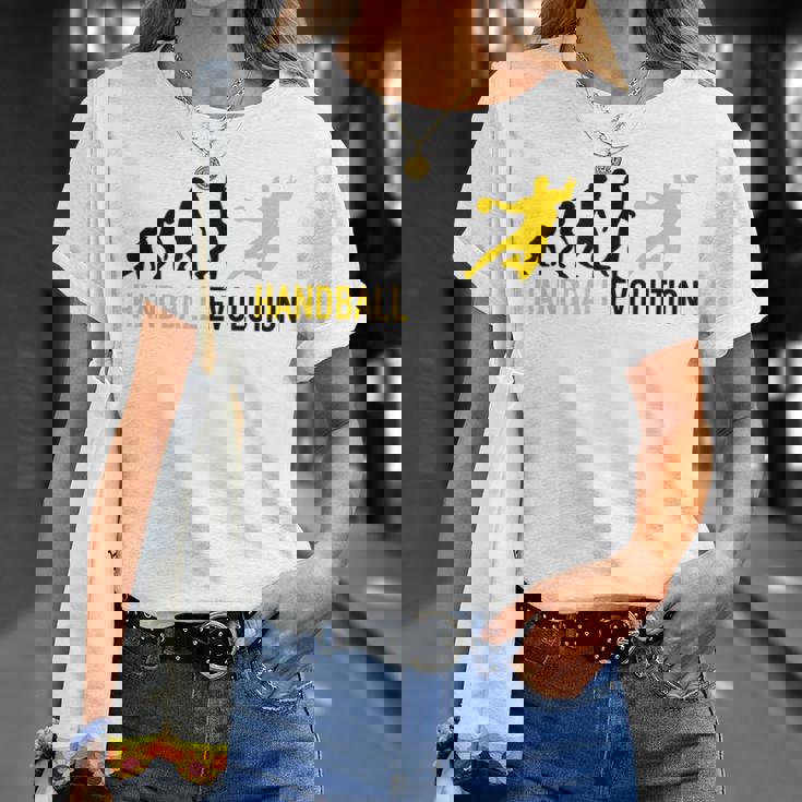 ハンドボール選手の進化ハンドボール Tシャツ 彼女への贈り物
