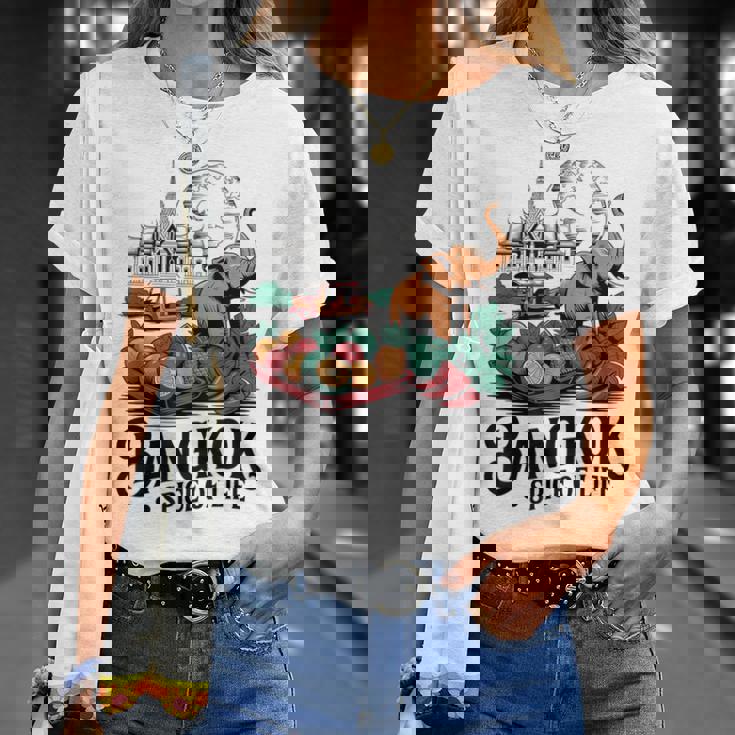 バンコク タイ 象 寺 果物 お土産 Tシャツ 彼女への贈り物