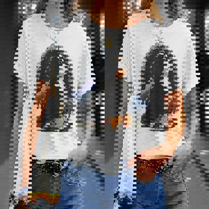 バーニーズマウンテンドッグ かわいいバーニーズマウンテンドッグ Tシャツ 彼女への贈り物