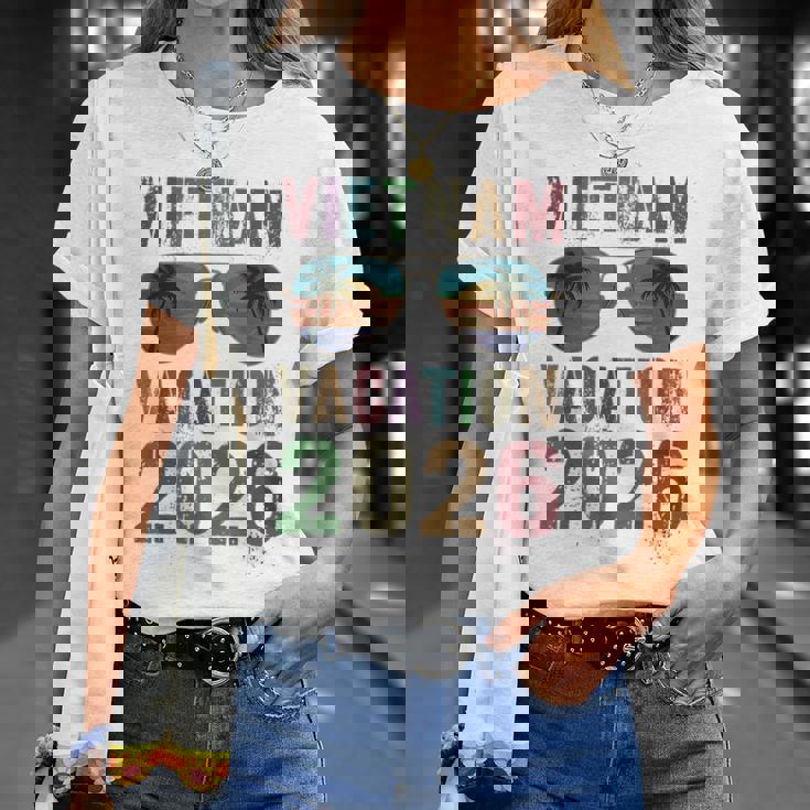 レトロ ベトナム バケーション 2026 旅行 ビーチ 旅行 マッチング Tシャツ 彼女への贈り物