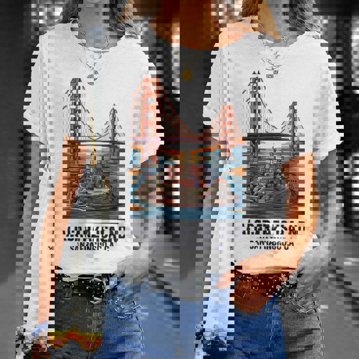 ヴィンテージ アルカトラズ島 サンフランシスコ ゴールデンゲート ベイエリア Tシャツ 彼女への贈り物