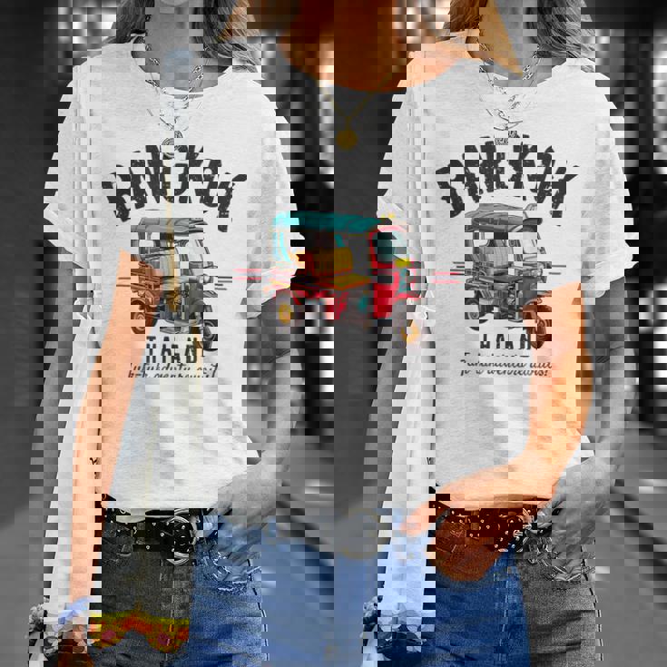 ヴィンテージ トゥクトゥク バンコク タイ Tシャツ 彼女への贈り物