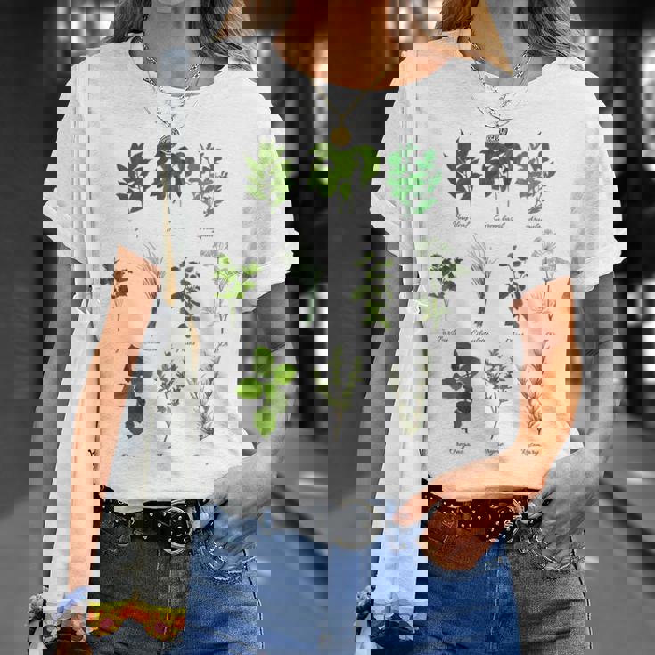 ヴィンテージボタニカルハーブ ハーブコレクション ハーバリスト Tシャツ 彼女への贈り物
