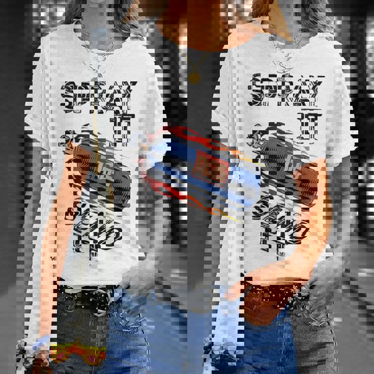 面白いドラッグレースカーnosスプレー Itend It Tシャツ 彼女への贈り物
