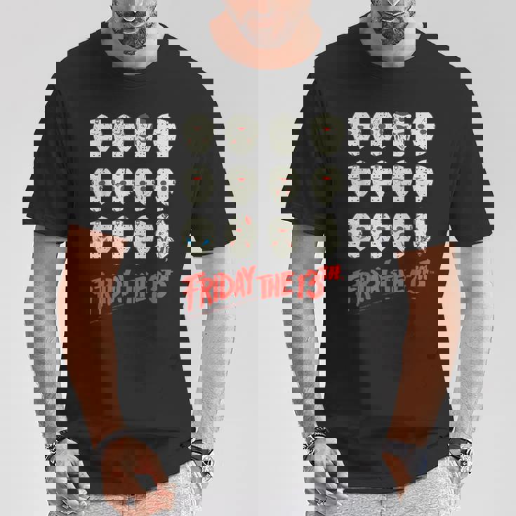 13日の金曜日 ハロウィン デザインマスク Tシャツ 面白い贈り物