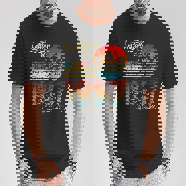 1957年1月から誕生日伝説のギフト Tシャツ 面白い贈り物