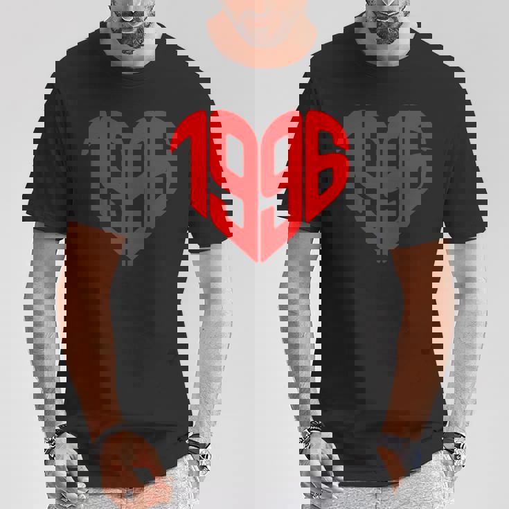 1996年ハート型ヴィンテージ 1996年ハート型愛 30歳の誕生日に Tシャツ 面白い贈り物