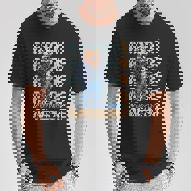 36Th Birthday Cool Bear March 1990Intage 36 Years Old Tシャツ 面白い贈り物