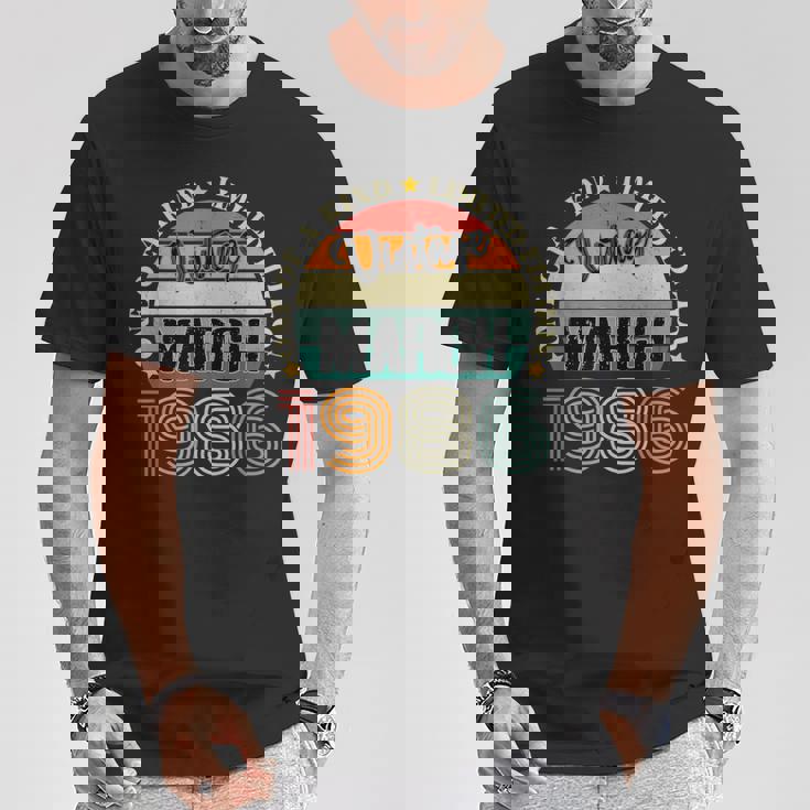 38歳 ヴィンテージ 1986年3月 38歳の誕生日 レトロ Tシャツ 面白い贈り物